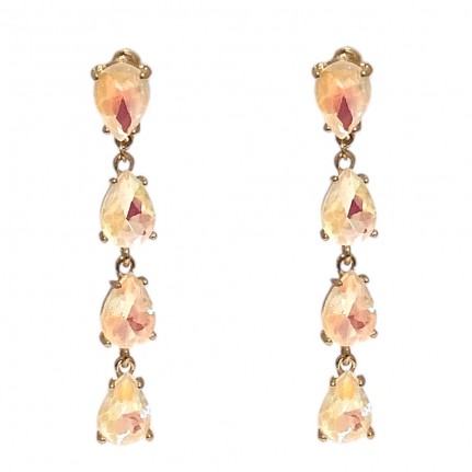 DROP LONG EARRINGS - CLEAR