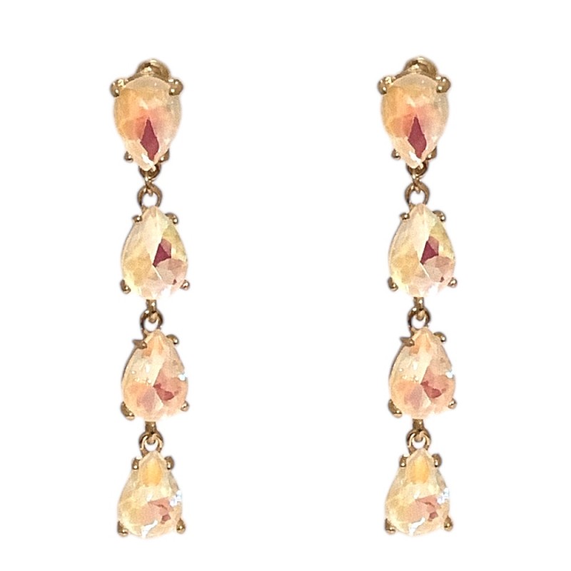 DROP LONG EARRINGS - CLEAR