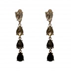 DROP LONG EARRINGS - DARK 