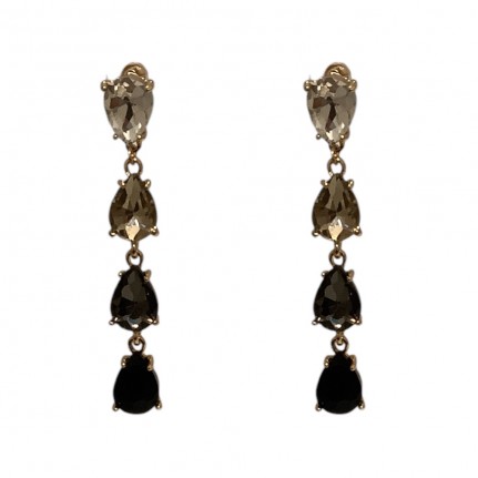 DROP LONG EARRINGS - DARK 