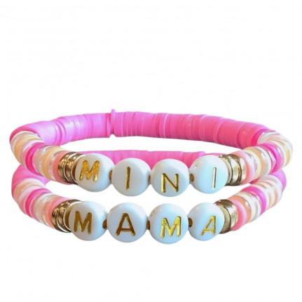 MINI MAMA BRACLETS - PINK 