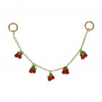 BAG CHARM CHAIN - SMALL CHERRIES
