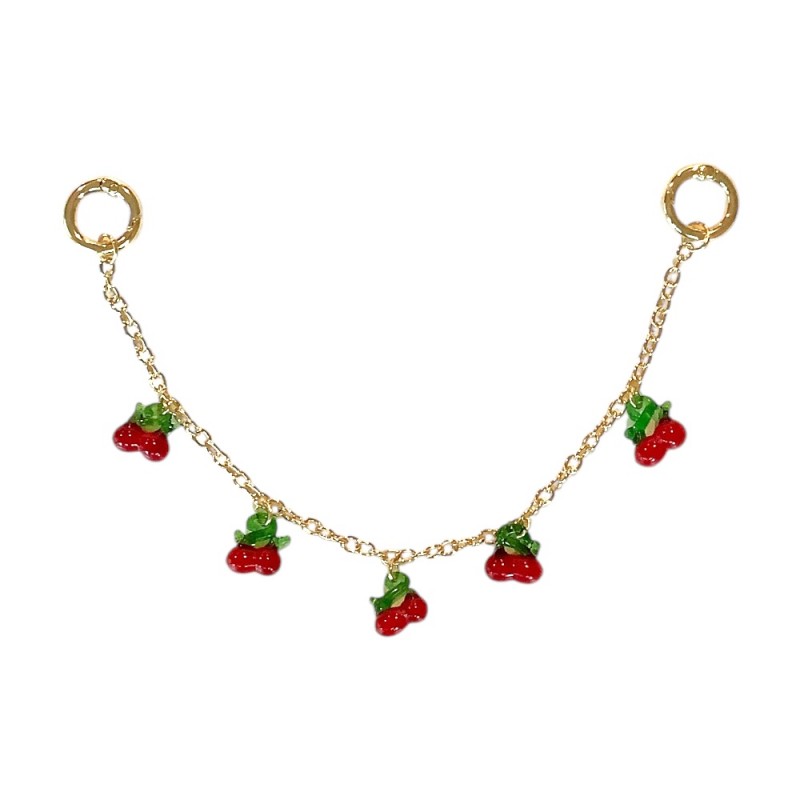 BAG CHARM CHAIN - SMALL CHERRIES