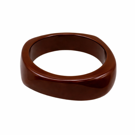 RESIN BANGLE - BROWN 