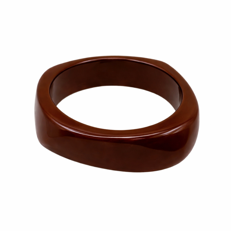 RESIN BANGLE - BROWN 