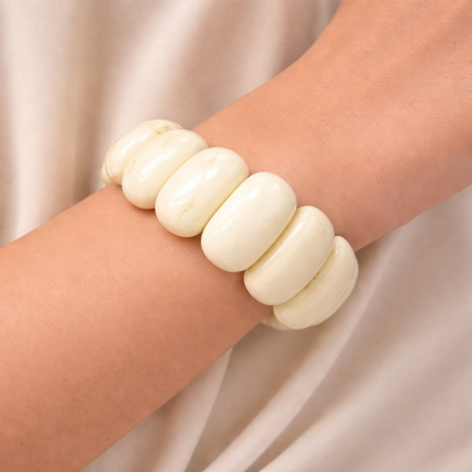 STRETCHABLE BRACELET - IVORY
