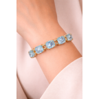 GEMSTONE BRACELET - LIGHT BLUE 