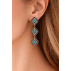 WESTERN FLOWER EARRINGS - TURQUOISE 
