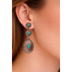 WESTERN EARRINGS - TURQUOISE 