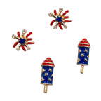 STUD SET EARRINGS - FIREWORKS 