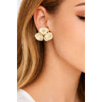 FLOWER EARRINGS - IVORY