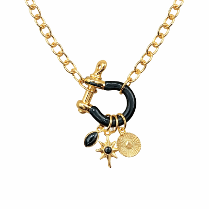HORSEBIT NECKLACE - BLACK 