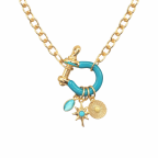 HORSEBIT NECKLACE - TURQUOISE