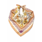 SILK SCARF - BEIGE 