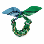 TIE ON SCARF BRACELET - GREEN