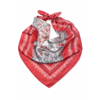 SILK SCARF - RED 