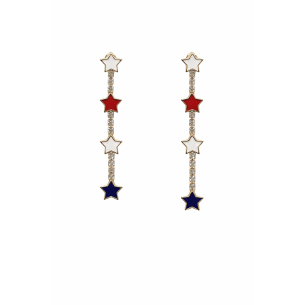 STAR DROP EARRINGS - GOLD 