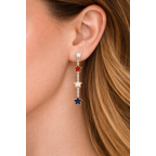 STAR DROP EARRINGS - GOLD 