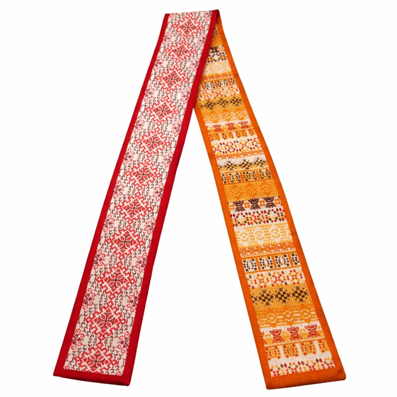 TWILLY SCARF - RED & ORANGE 