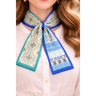 TWILLY SCARF - BLUE 