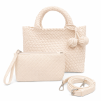 WOVEN TOTE BAG - IVORY