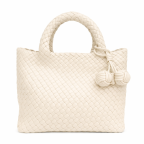 WOVEN TOTE BAG - IVORY