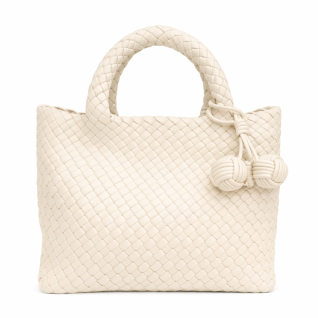 WOVEN TOTE BAG - IVORY