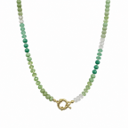 BEADED NECKLACE - GREEN 