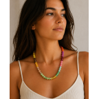 BEADED NECKLACE - MULTI 