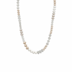 BEADED NECKLACE - WHITE 