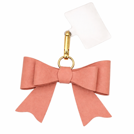 BOW KEYCHAIN - BLUSH 