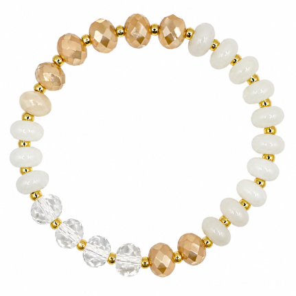 BEADED BRACELET - WHITE 