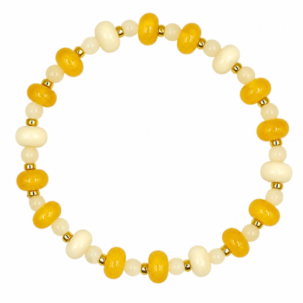 BEADED BRACELET - YELLOW 