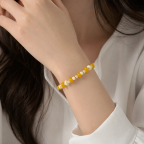 BEADED BRACELET - YELLOW 