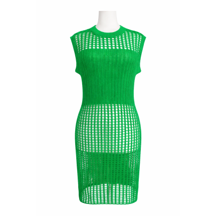CROCHET DRESS/SWIM COVER UP - GREEN 
