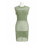CROCHET DRESS/SWIM COVER UP - SAGE