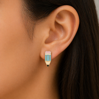 STUD EARRINGS SET - PENCIL 
