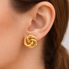 KNOT EARRINGS - GOLD 
