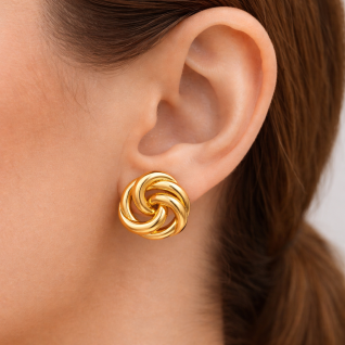 KNOT EARRINGS - GOLD 