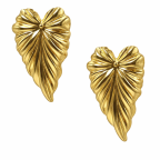 LEAF EARRINGS - GOLD 