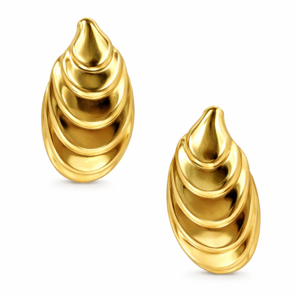 SHELL EARRINGS - GOLD 