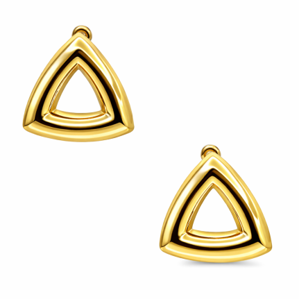 TRIAGLE EARRINGS - GOLD 