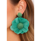 FLOWER EARRINGS - TURQUOISE 