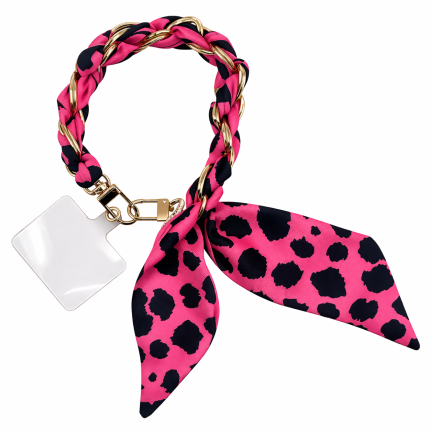 PHONE/ PURSE ACCESSORY - PINK LEOPARD 