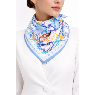 SILK SCARF - HEARTS 