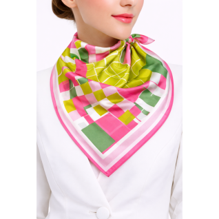 SILK SCARF - HOT PINK 