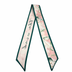 TWILLY SCARF - PINK FLOWERS 