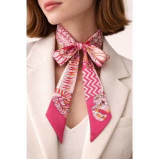 TWILLY SCARF - FUCHSIA 