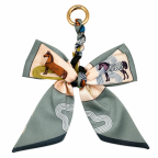 BOW KEYCHAIN - GREY 