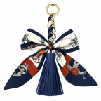 RIBBON BOW TASSEL - BLUE 